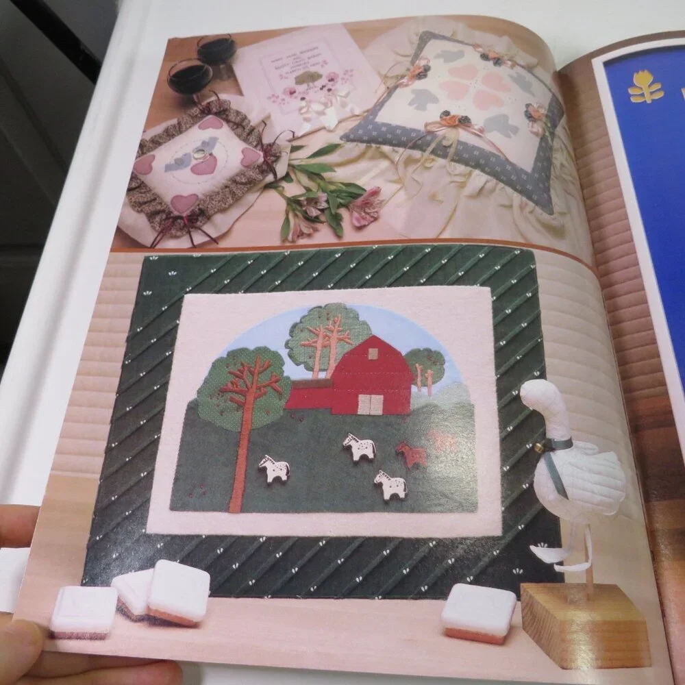 Farmhouse Quilting and Cross Stitching 41 page PATTERN BOOK 1982
